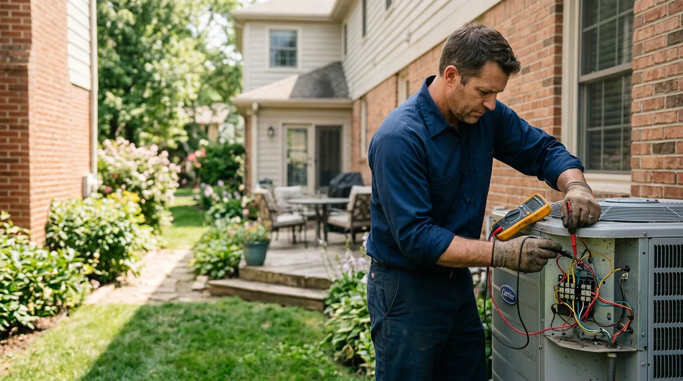 HVAC technician working near Waterloo, NY